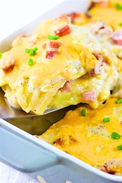 Easy Scallop Potato And Ham Casserole To Make At Home How To Make