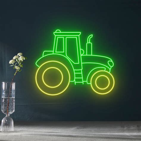 Tractor Neon Sign Tractor Led Light Tractor Neon Light Etsy