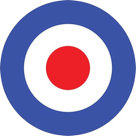 Mod Bullseye British Target Wall Decal 48106 Royal Air Force Air