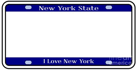 Blank New York State License Plate Digital Art By Bigalbaloo Stock Pixels