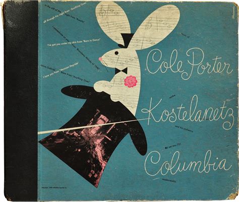 Alex Steinweiss artwork for Music of Cole Porter performed by André