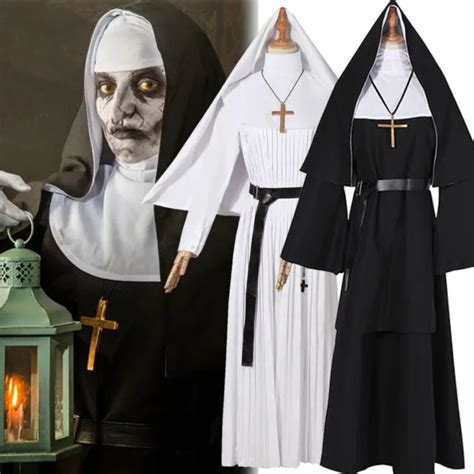 the nun valak costume the conjuring 2 halloween cosplay fancy black white dress 56 12 picclick