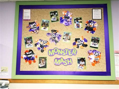 Monster Mash Bulletin Board Infant Art Projects Halloween Classroom