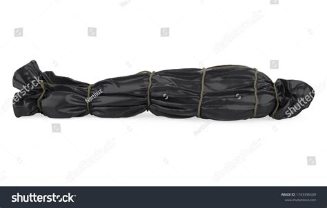 Corpse Body Bag Isolated 3d Rendering Stock Illustration 1743336509