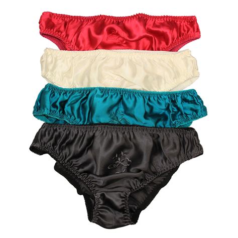 lot 4 pair pure silk womens brief panties solid size s m l xl xxl ebay