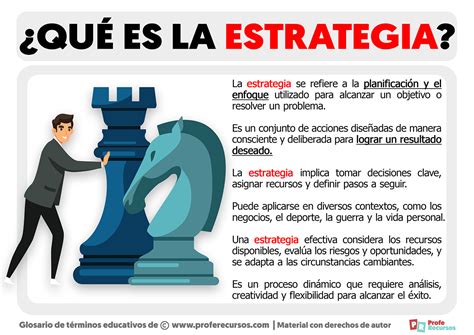 Qué Es La Estrategia Definición De Estrategia