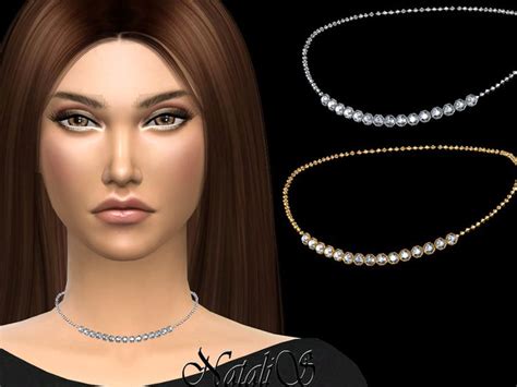 Cell Crystal Necklace Found In Tsr Category Sims 4 Female Necklaces