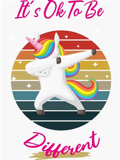 Ts Okay To Be Different Unicorn Autism Is My Superpower Dabbing