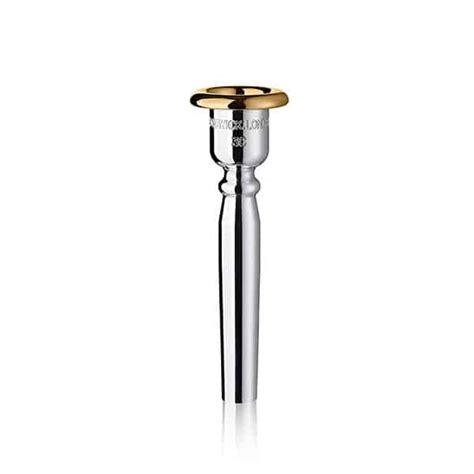 Heritage Trumpet Mouthpiece In Silver Plate With Gold Plated Rim And