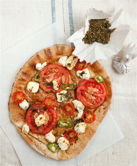 Romantic dinner ideas for two, all prepared at home. Lavash Labane Pizza - Jamie Geller
