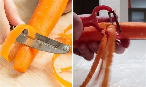 Youve Been Using Your Carrot Peeler Wrong Your Whole Life Daily Mail