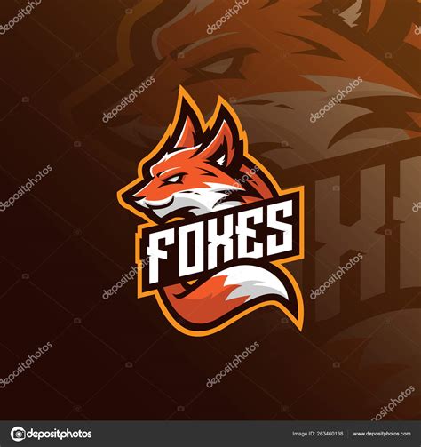 Fox Mascot Logo Design Vector With Modern Illustration Concept S Stock