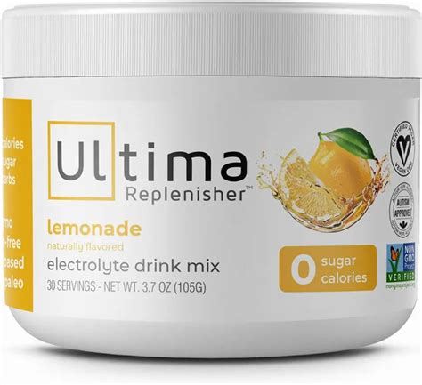 Ultima Replenisher Electrolyte Hydration Powder Lemonade 30 Serving