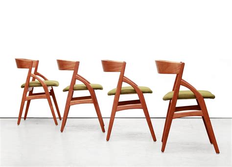 Set Of 4 Danish Design Teak Kai Kristiansen Dining Room Chairs 81333