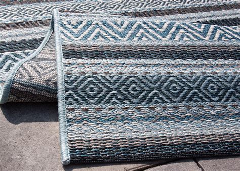 Gabbeh teppiche stammen ursprünglich aus persien. In- Outdoor Teppich Varberg Beige Blau Grau Grün Türkis ...