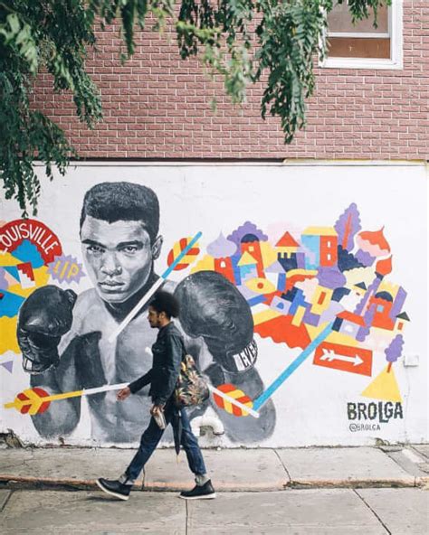 Muhammad Ali Mural By Brolga At Joes Pizza New York Wescover Street