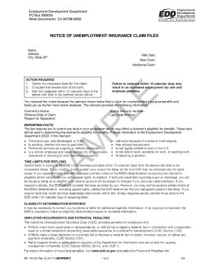 California Edd De Form Pdf Fill Out And Sign Printable Pdf Template