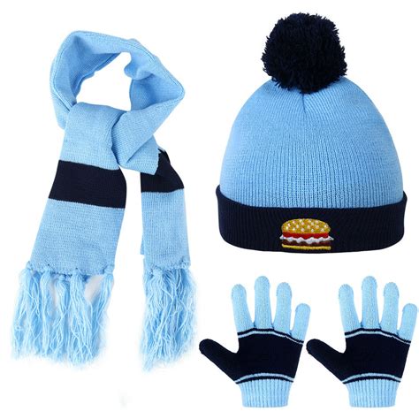 Vbiger Kids Winter Knitted Set Knitted Hat Scarf Gloves For Boys Girls