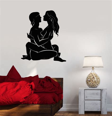 Vinyl Decal Couple Love Sex Romantic Bedroom Decor Wall Stickers Mural Ig349 Ebay