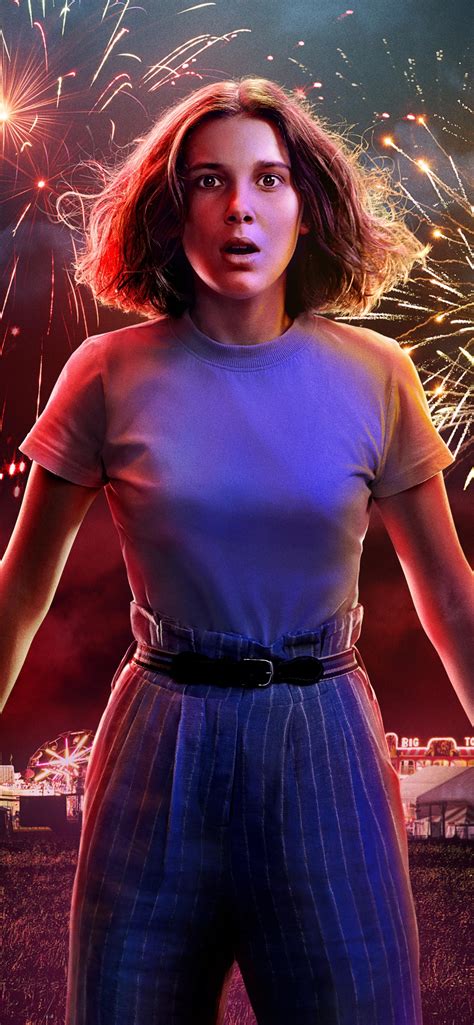 1242x2688 Millie Bobby Brown As Eleven Stranger Things 3 Poster Iphone ...
