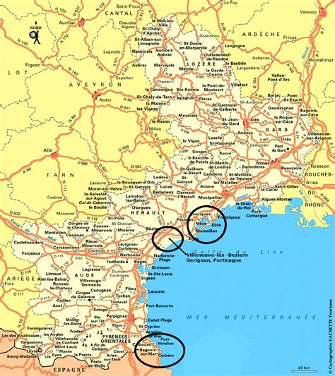 Kan du några platser, städer eller regioner på fastlandet i spanien,. Franska sydkusten och andra kuster.: Languedoc i tre ...