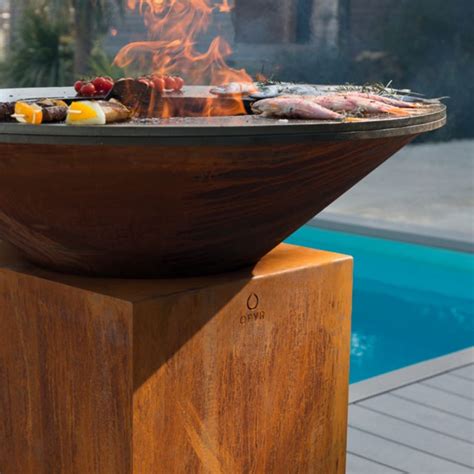 Barbecue Brasero Design De Qualit Mod Le Classic Corten De La