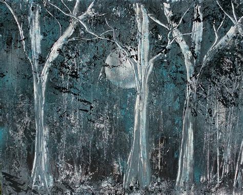Forest Moonlight Painting By Richard Fey Fine Art America