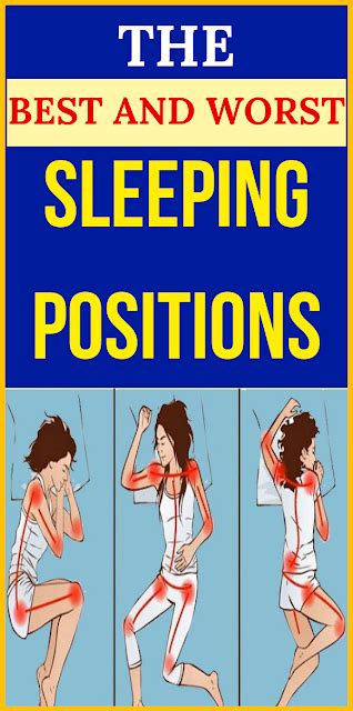 The Best And Worst Sleeping Positions Healthy Lifestyle