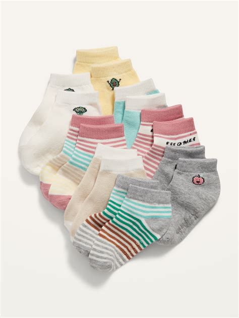 Unisex 8 Pack Ankle Socks For Toddler And Baby Old Navy