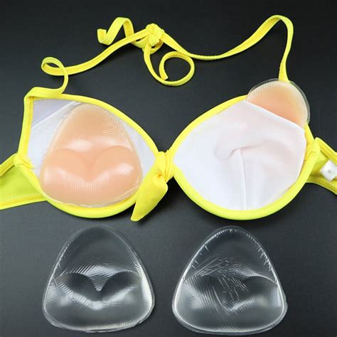 buy women sexy triangle pads enhancer pads invisible inserts push up bra gel