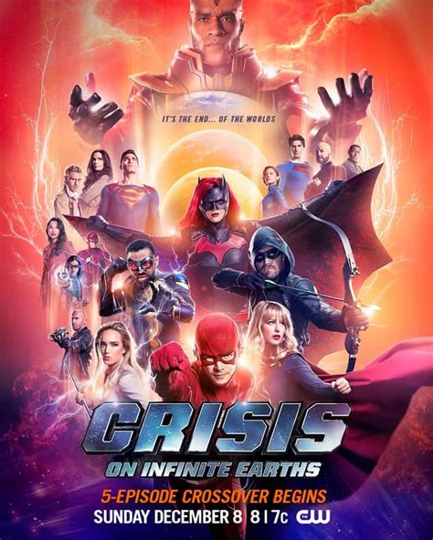 First Crisis On Infinite Earths Poster Unites The Arrowverse Heroes