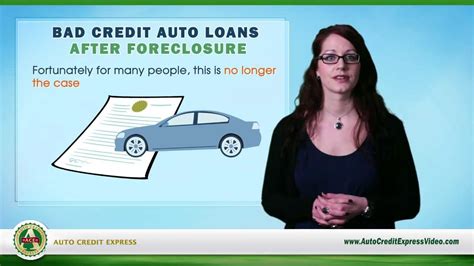 Bad Credit Auto Loans After Foreclosure Youtube