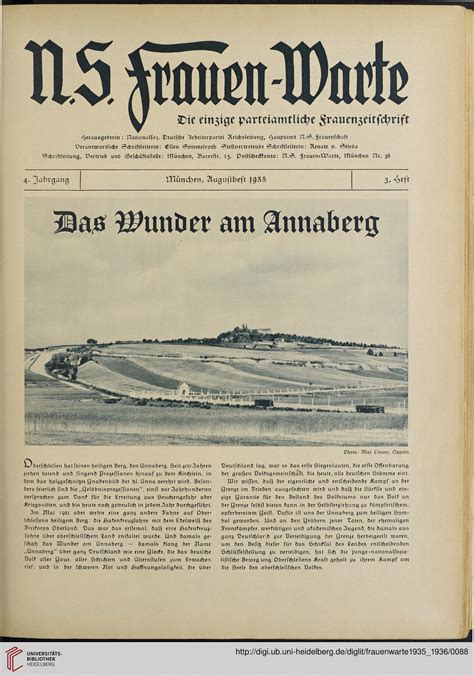 NS-Frauen-Warte: die einzige parteiamtliche Frauenzeitschrift (4.1935-1936)