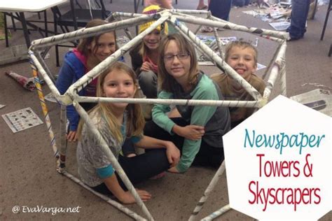 Stem Club Activity Build Newspaper Towers And Skyscrapers