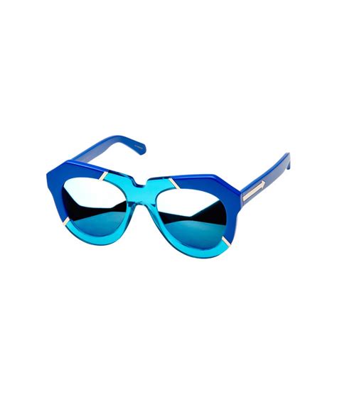 Karen Walker One Splash Sunglasses In Blue Lyst