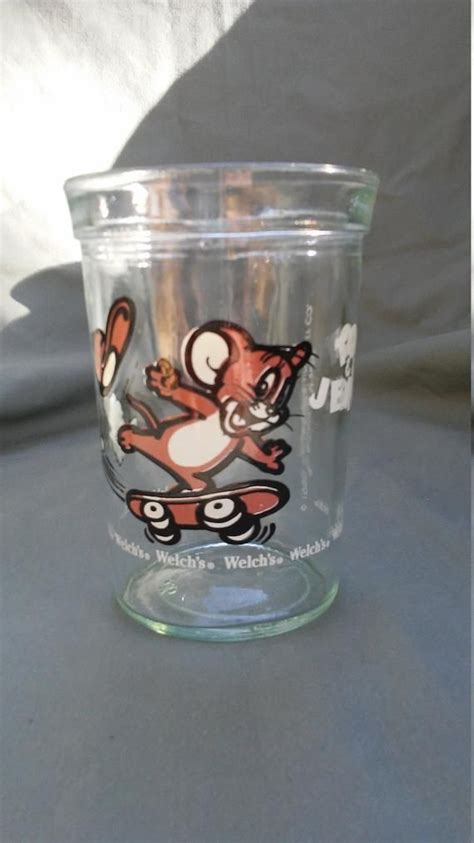 Vintage 1990 Welchs Tom And Jerry Jelly Jarglass Etsy Jelly Jars