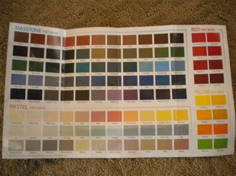Rustoleum Color Chart Spray Paint