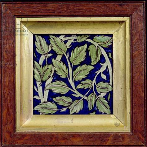 Tile With A Leaf Design Pottery