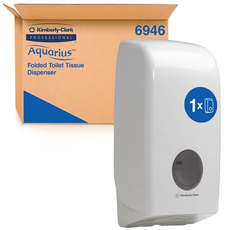 Aquarius Folded Toilet Tissue Dispenser 6946 1 X White Single Sheet