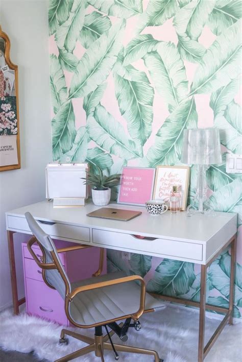 Fabulous And Feminine Home Office Design Ideas Pre Tend Be