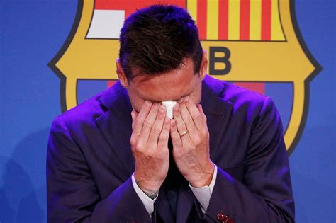 football tearful messi confirms barcelona exit abs cbn news