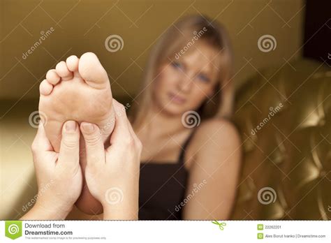 Foot Massage Stock Image Image Of Blonde Fingers Nice 22262201