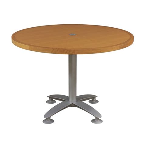 Steelcase Used 42 Inch Round Veneer Meeting Table Maple National