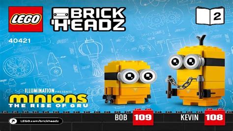 Lego Instructions Brickheadz 40421 Belle Bottom Kevin And Bob