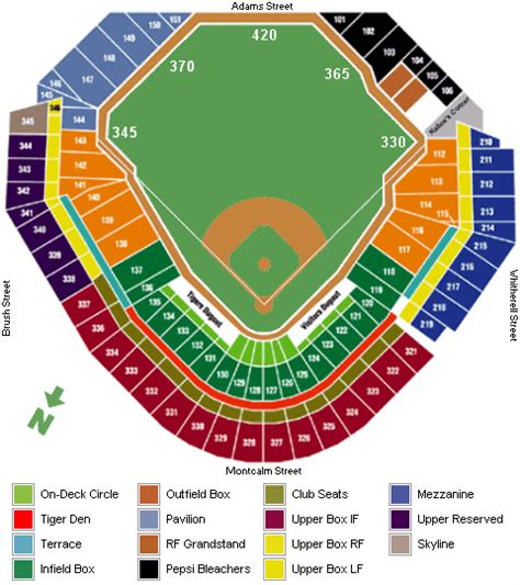Comerica Park Seating Chart And Game Information