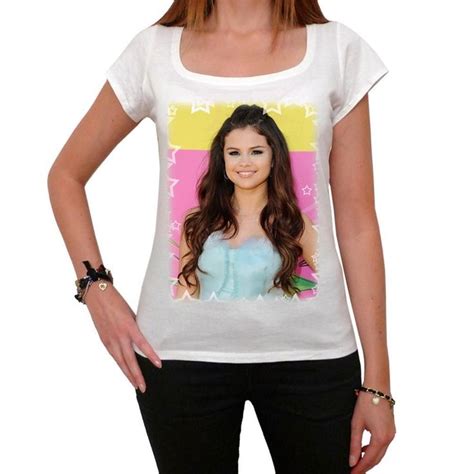 Selena Gomez Womens T Shirt Picture Celebrity 00038 Affordable