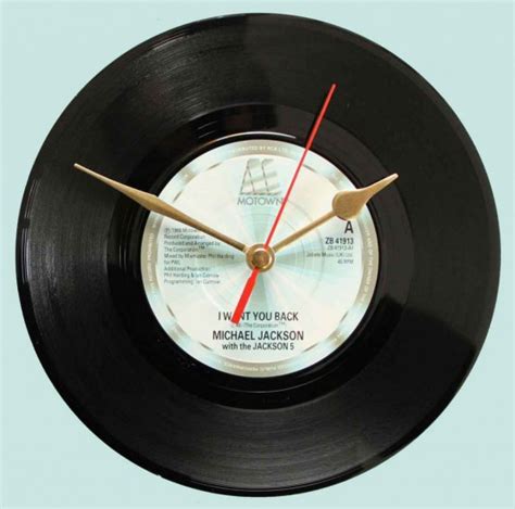 Michael Jackson With The Jackson 5 I Want You Back Vinyl Clocks