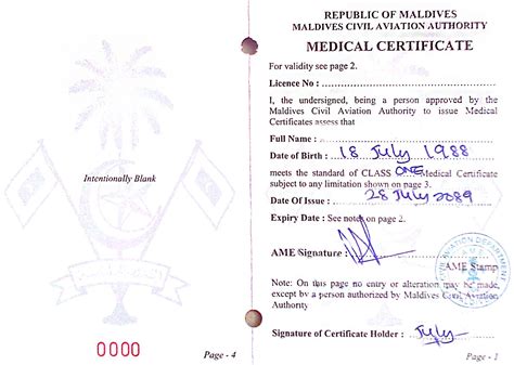 Sample Medical Certificate Aaa