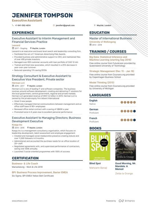 As such, it's important to display both skills and professional experience. Executive Assistant Resume Samples - Step by Step Guide ...