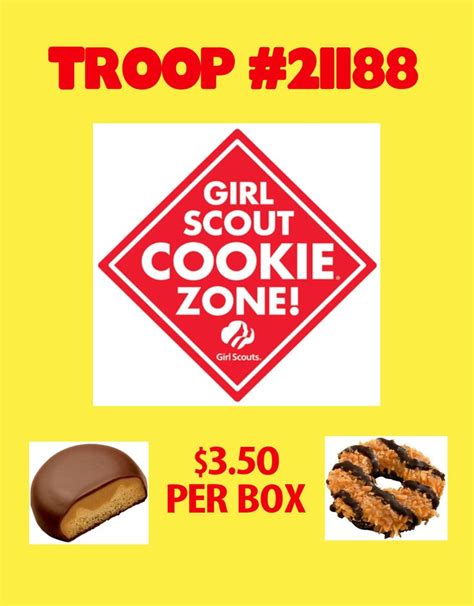 Make A Girls Scout Cookie Sale Poster Girl Scout Fundraiser Poster Ideas Girl Scout Cookies